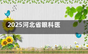2025河北省眼科医院价格表，查询白内障/近视矫正/青光眼/眼底病/青光眼/角膜病等费用
