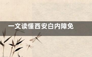 一文读懂西安白内障免费手术政策：65岁+户籍居民可享白内障手术全免，户籍+年龄+材料准备攻略！