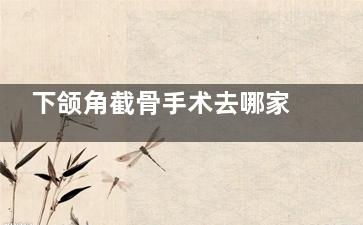 下颌角截骨手术去哪家靠谱？国内人气颌面医生推荐，术后轮廓流畅不显假！