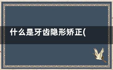 什么是牙齿隐形矫正(什么是隐形牙齿矫正)