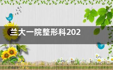 兰大一院整形科2025价格表曝光！隆鼻吸脂多少钱？看这篇就够啦！