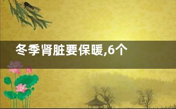 冬季肾脏要保暖,6个窍门保护肾脏健康(冬季肾脏要保暖多久)