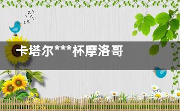 卡塔尔***杯摩洛哥葡萄牙比分预测