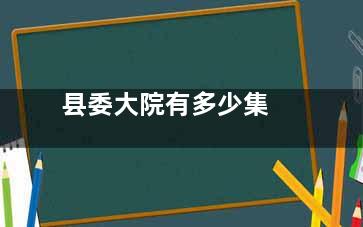 县委大院有多少集