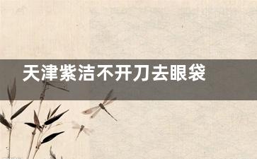 天津紫洁不开刀去眼袋可靠吗？郭栓全团队专研眼部整形，3800元起超小创口技术解析，真实实例验证~