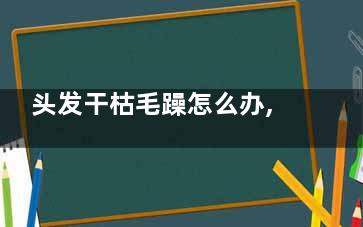 头发干枯毛躁怎么办,教你几招呵护你的秀发(头发干枯毛躁怎么保养头发)