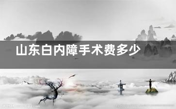 山东白内障手术费多少钱？2024山东白内障手术价格表及老年人白内障手术免费政策申请攻略一览！