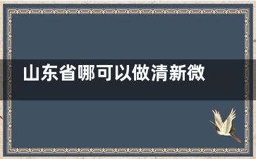 山东省哪可以做清新微波？分享济南/烟台/青岛/淄博可以做清新微波的医院