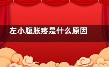左小腹胀疼是什么原因(左小腹胀疼是什么症状)