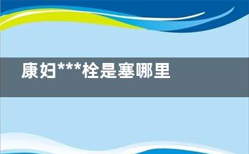 康妇***栓是塞哪里的,肛门塞药的正确姿势