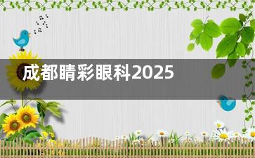 成都睛彩眼科2025价格表公布：近视7200元起、白内障5300元起、角膜塑形镜8700元起