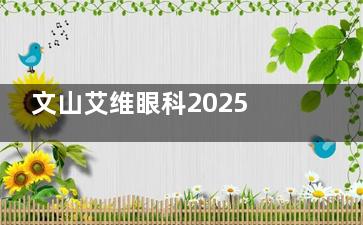 文山艾维眼科2025价格表更新：近视12000元起、白内障3300元起、斜视3400元起