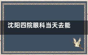 沈阳四院眼科当天去能看吗？能，需要掌握挂号技巧和时间策略，但这份实战指南让你少跑冤枉路！