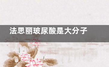 法思丽玻尿酸是大分子还是小分子？适合打鼻部吗？打完后会变宽吗？