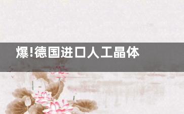 爆!德国进口人工晶体价格公开：蔡司单焦/双焦/三焦晶体和人类光学晶体市场价格一览!