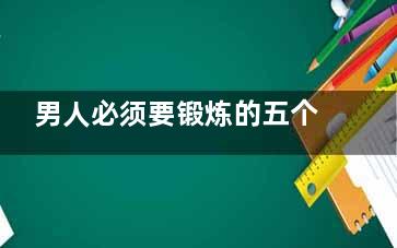 男人必须要锻炼的五个部位(男人做什么锻炼)