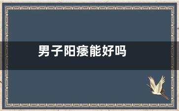 男子阳痿能好吗