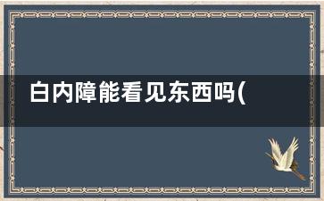 白内障能看见东西吗(白内障看见东西能做手术吗)