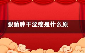 眼睛肿干涩疼是什么原因,眼睛肿痛干涩