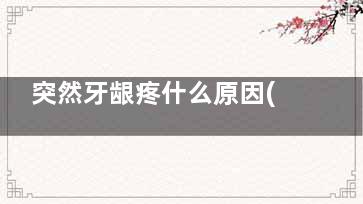 突然牙龈疼什么原因(为啥突然牙龈疼)