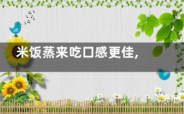 米饭蒸来吃口感更佳,这几大蒸饭误区千万别入,米饭蒸米饭