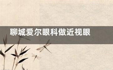 聊城爱尔眼科做近视眼手术真不错，价格不贵满意度高当地小伙伴都认可！
