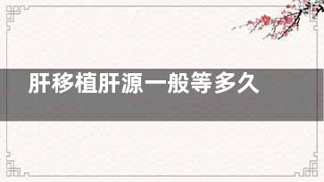 肝移植肝源一般等多久,肝移植一般多久可以等到肝源