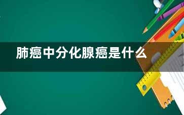 肺癌中分化腺癌是什么(肺癌中分化腺癌是几期)