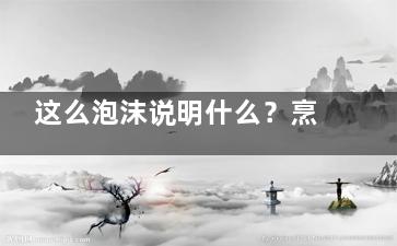 这么泡沫说明什么？烹饪食物时的泡沫吃不吃,泡沫的原因