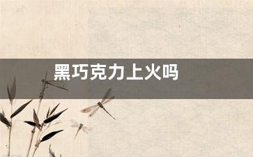 黑巧克力上火吗
