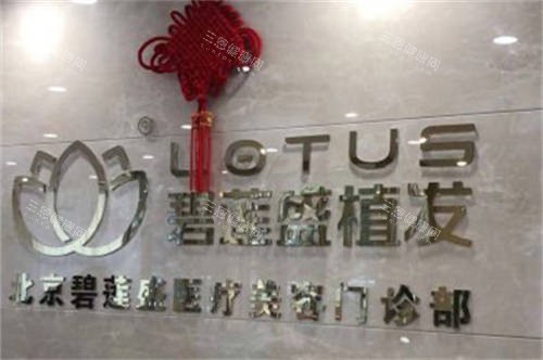 北京碧莲盛植发品牌墙