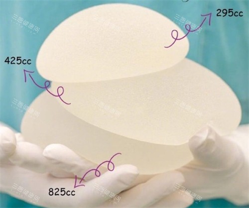 大小不同的隆胸假体 大小不同的隆胸假体