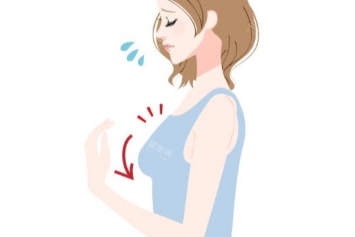 胸部下垂卡通图
