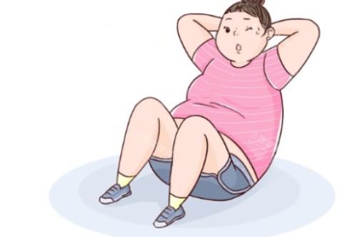汉中华美奥莱运动减肥卡通图