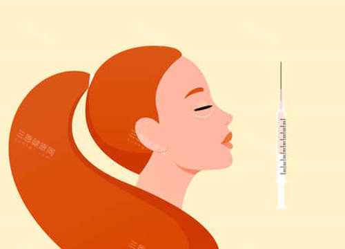 注射美容卡通图片