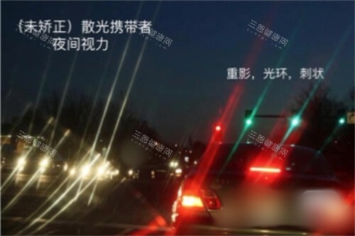 散光看灯光感觉