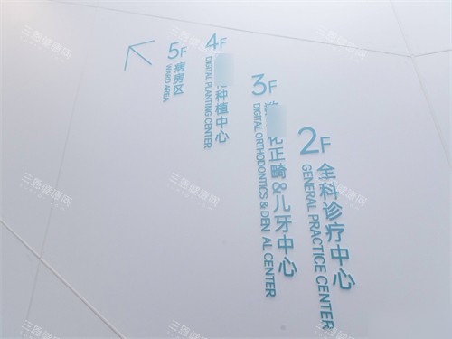青岛维乐口腔黄岛总院布局指示墙