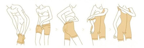 吸脂卡通图对比