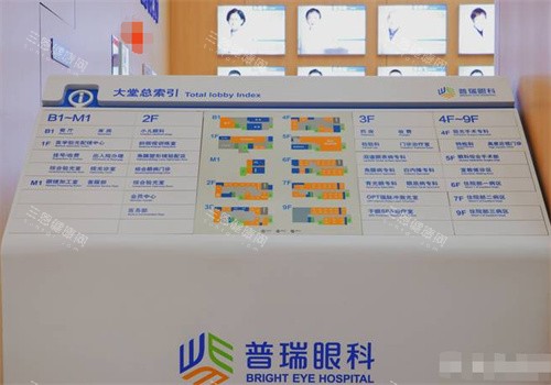 兰州普瑞眼科医院楼层分布图 兰州普瑞眼科医院楼层分布图