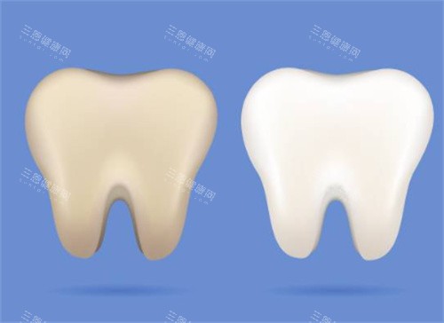 牙齿美白前后图