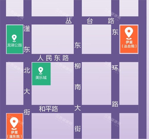 邯郸伊星兰积医疗美容到院路线图