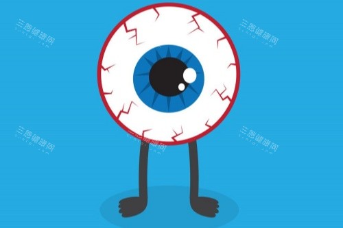 单只眼睛充血卡通图 单只眼睛充血卡通图