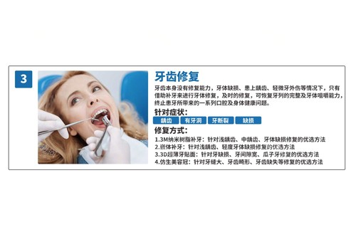 蓝天口腔牙齿修复优势图 蓝天口腔牙齿修复优势图
