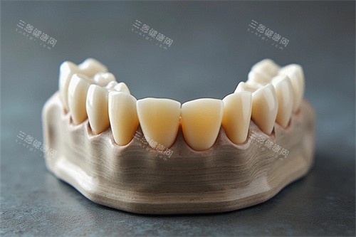 牙齿半口模型示意图