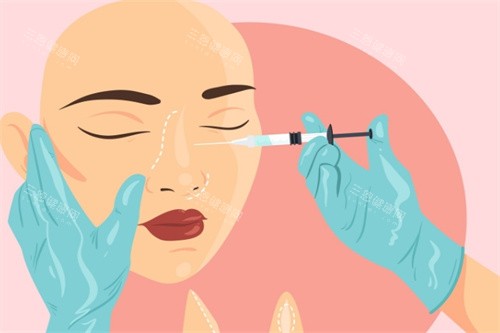 隆鼻注射卡通图 隆鼻注射卡通图