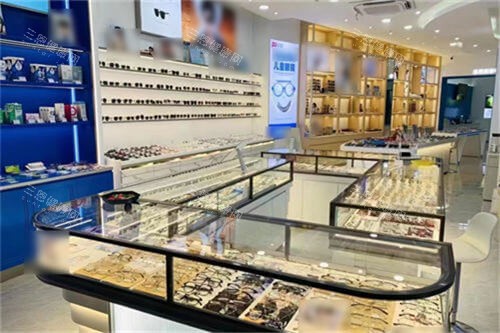 武汉观视界眼科配镜区展柜 武汉观视界眼科配镜区展柜