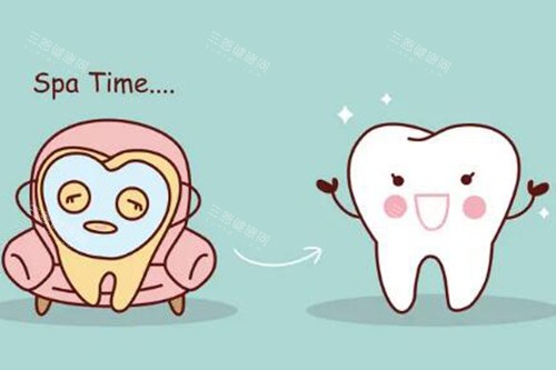 牙齿美白卡通图展示 牙齿美白卡通图展示