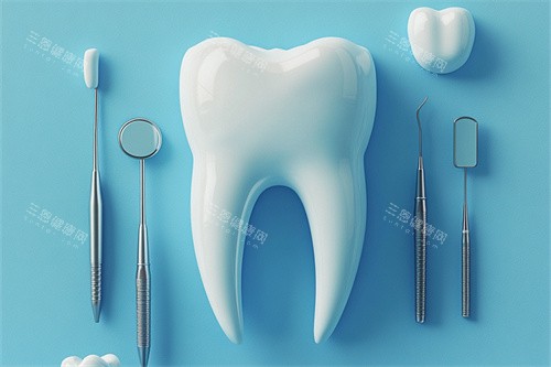 牙齿检查设备漫画示意图