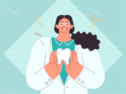 女医生和牙齿示意图