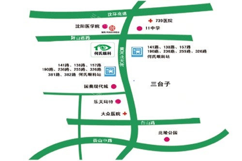 沈阳何氏眼科医院地图